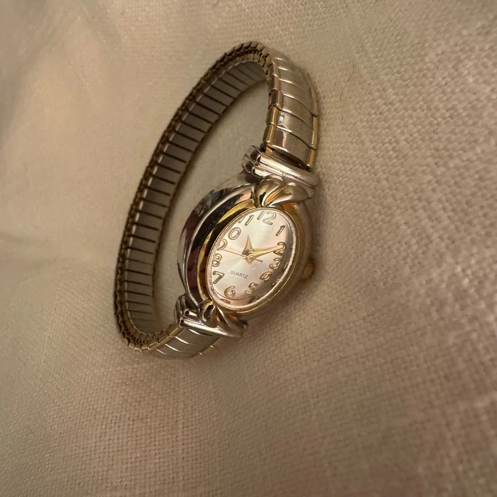 Vintage Silver and Gold Quartz Watch